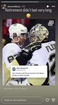 Marc-Andre Fleury's wife, Veronique's Instagram post - Credit: @ vlaroseefleury